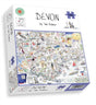 Map of Devon Jigsaw 1000 Piece Puzzle-5060085107280