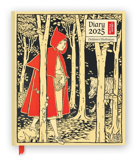 British Library: Children's Illustrators 2025 Desk Diary Planner - Week to View, Illustrated throughout-9781835621349