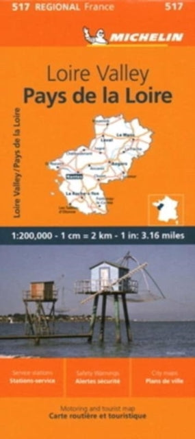 Pays de la Loire - Michelin Regional Map 517-9782067258709
